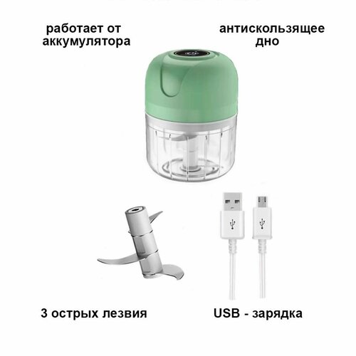 Измельчитель кухонный электрический 250 мл с USB 82800₽