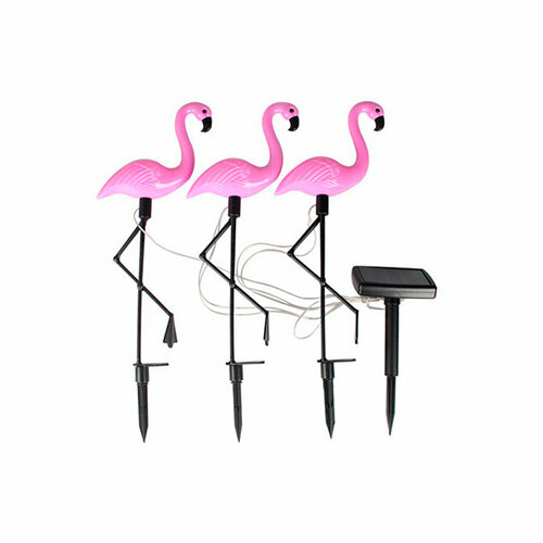 Светильник уличный садовый на солнечной батарее Фламинго 3 штуки 53х18 см 1912₽