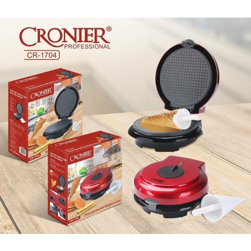 Электрическая вафельница с антипригарным покрытием мощностью 1000Вт 444000₽