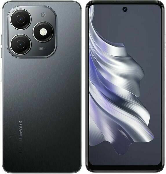 Смартфон TECNO Spark 20 8/256 ГБ Global для РФ, Dual nano SIM, gravity black