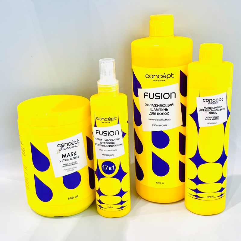 Шампунь для волос Concept Fusion Ultra Moist увлажняющий 1л БиГ - фото №4