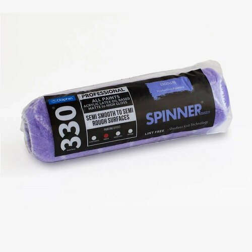 фото Валик из полиэстера blue dolphin spinner 48684 (48*180мм) ворс 13 мм