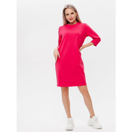 Платье Elena Tex, размер 58, розовый комплект одежды elena tex размер 58 белый розовый