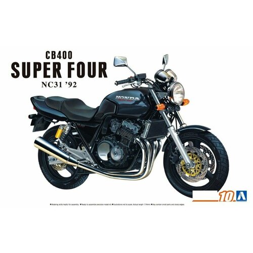 Сборная модель Мотоцикл Honda NC31 CB400 Super Four 92, масштаб 1/12, Aoshima 06384 for honda cb400 cb400sf cb 400 1992 1998 1997 1996 1995 1994 motorcycle aluminum handlebar grips brake clutch levers handle bar