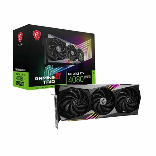 Видеокарта MSI RTX4080 SUPER 16G GAMING X TRIO GDDR6X 256bit 3xDP HDMI 3FAN