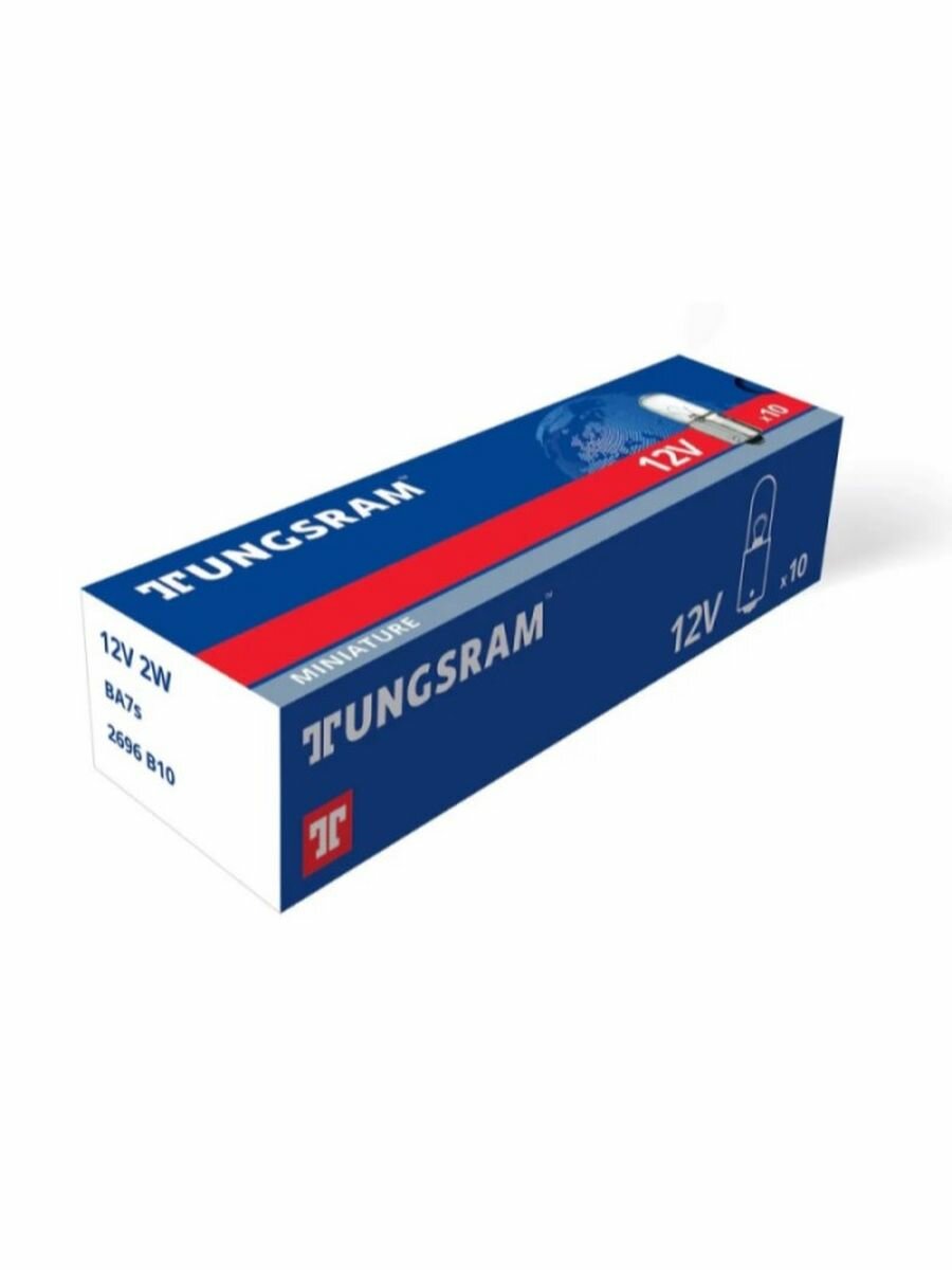 Лампа TUNGSRAM T2W 12V-2W (BA7s) T6,8 93104308 1 шт.