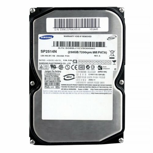 Жесткий диск Samsung SP2514N 250Gb 7200 IDE 3.5