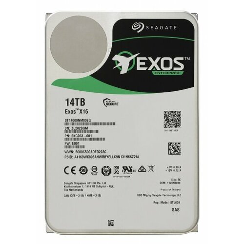 Жесткий диск Seagate 2KG203 14Tb 7200 SAS 35 HDD 41030₽
