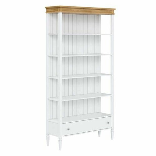Шкаф книжный Гостиная Ольса 201 белый лакантик 24 34343₽