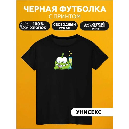 Футболка приключения ам няма, размер 6XL, черный