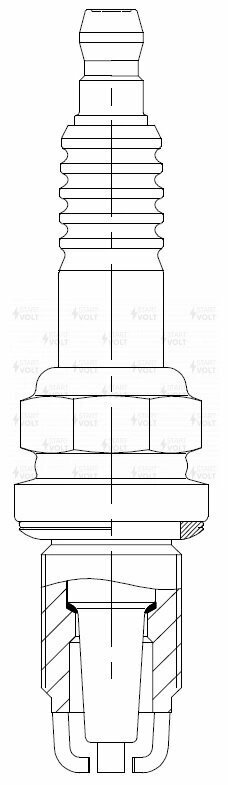 Свечи зажигания (кмпл. 4шт) Renault Logan (04-) 1.4i/1.6i/Duster (10-) 1.6i/2. STARTVOLT VSP 0020