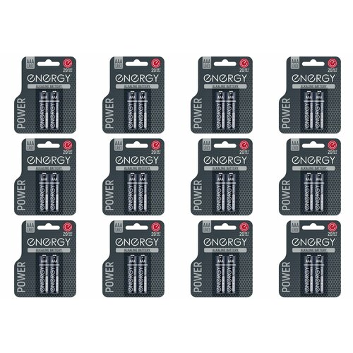 Energy Power Батарейка алкалиновая LR03, 2B, АAА, 12 уп. батарейка алкалиновая panasonic alkaline power lr03 286 тип ааа цена за 2 шт bl2