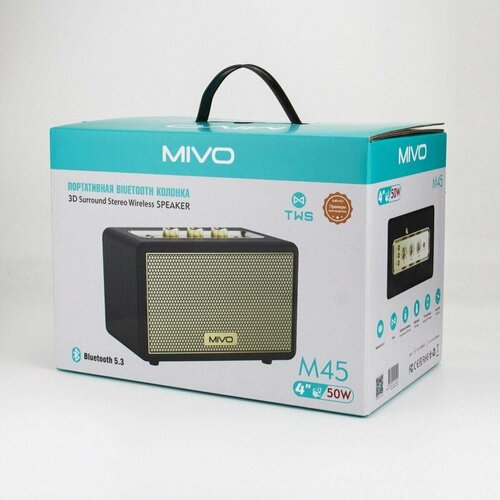 Мощная беспроводная Bluetooth колонка MIVO M45 беспроводная колонка m14 черный mivo