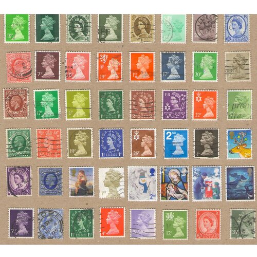 Набор почтовых марок Великобритании и колоний №9, 48 шт, гашёные набор почтовых марок сша 1 48 шт гашёные