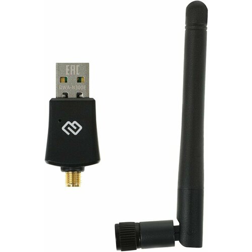 Сетевой адаптер Wi-Fi Digma DWA-N300E N300 USB 2.0 (ант. внеш. съем) 1ант. (упак:1шт) сетевой адаптер wi fi digma dwa ac600e ac600 usb 2 0 ант внеш съем 1ант упак 1шт