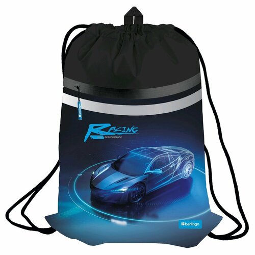 Мешок для обуви 1 отделение Berlingo Best race 340460мм вентиляционная сеточка светоотражающая лента карман на молнии 855₽