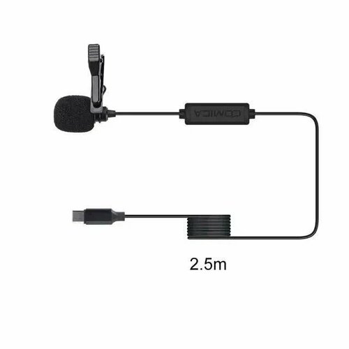COMICA CVM-V01SP (UC) 2,5m Lavalier Microphone для смартфонов с разъемом USB-C