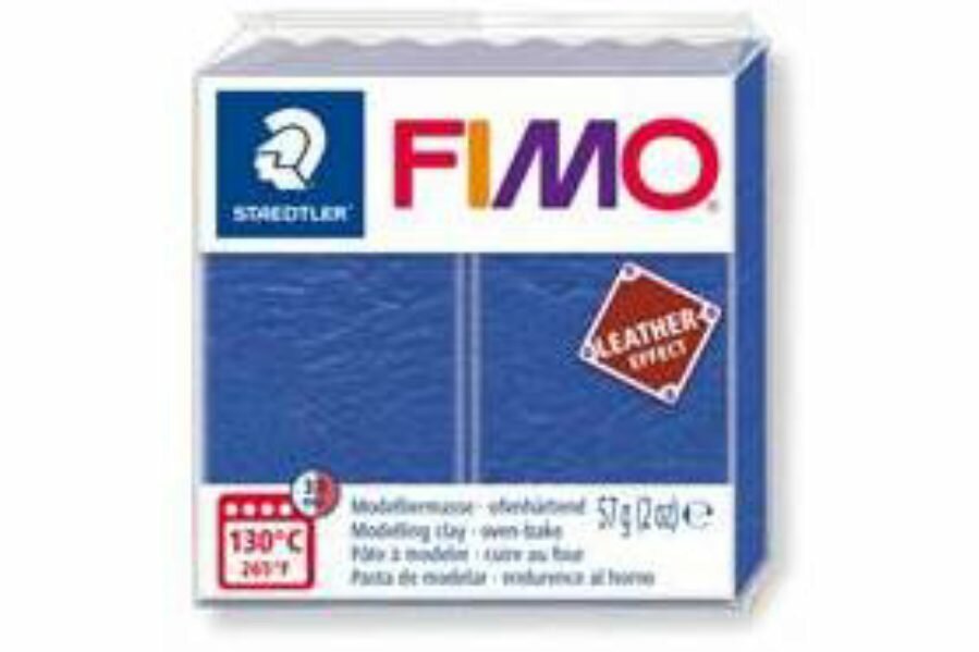 Полимерная глина FIMO Leather-effect, индиго (309), 57г, 1шт