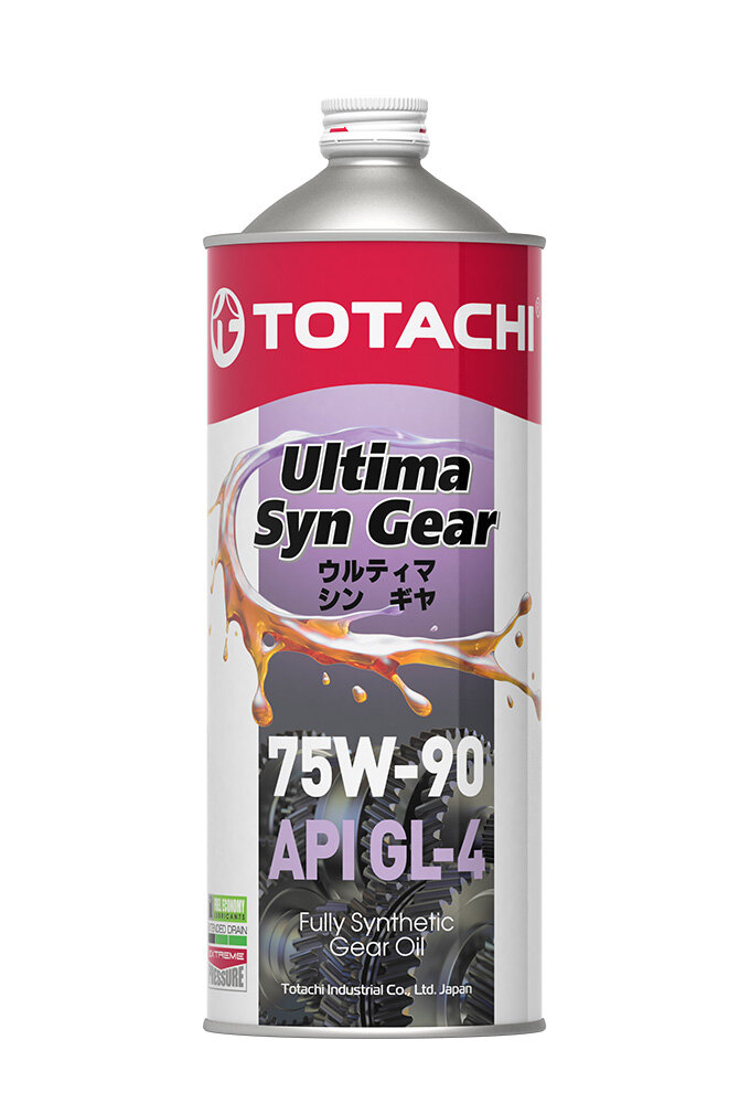 Масло трансмиссионное синтетическое TOTACHI Ultima Syn-Gear 75W-90 GL-4 1л G3501