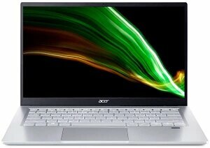 Ноутбук Acer SWIFT 3 SF314-43-R0AL AMD Ryzen 3 5300U 2600MHz/14"/1920x1080/8GB/256GB SSD/DVD нет/AMD Radeon Graphics/Wi-Fi/Bluetooth/Eshell (NX. AB1ER.004) серебристый