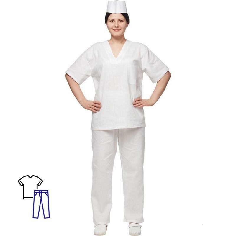 фото Костюм пекаря универсальный/у05-КБР (р.44-46) р.158-164