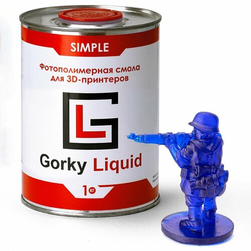 Фотополимерная смола Gorky Liquid Simple 1кг Синий