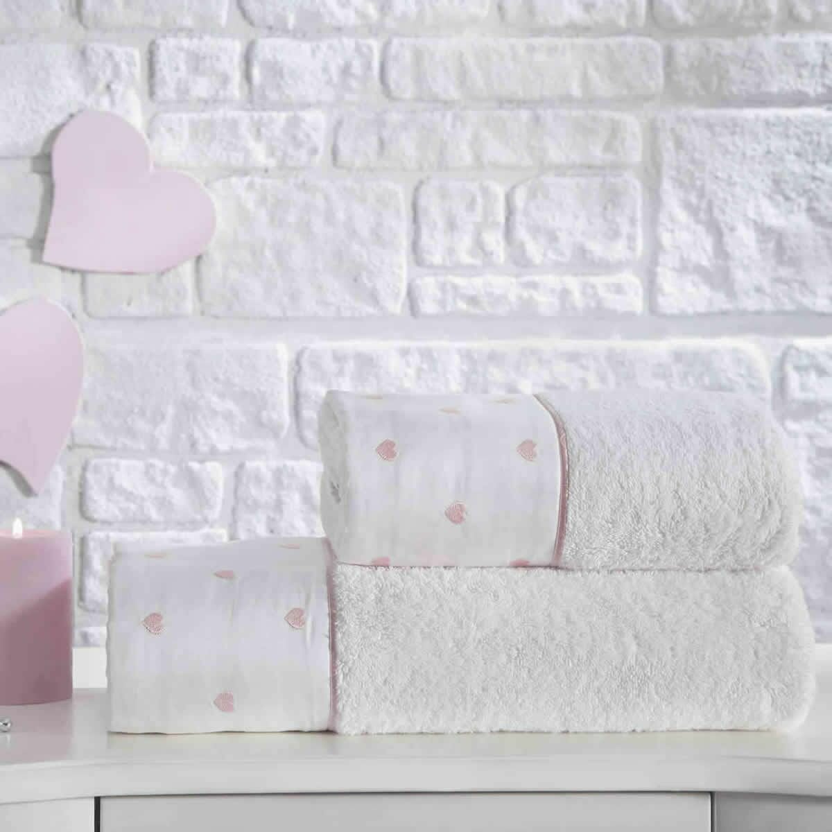 Tivolyo home Полотенце Tiamo цвет: розовый (30х50 см - 2 шт)