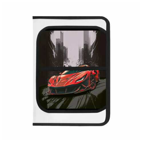 фото Папка для труда на молнии brauberg kids а4, 1 отделение, прозрачная, органайзер, "red car", 272209