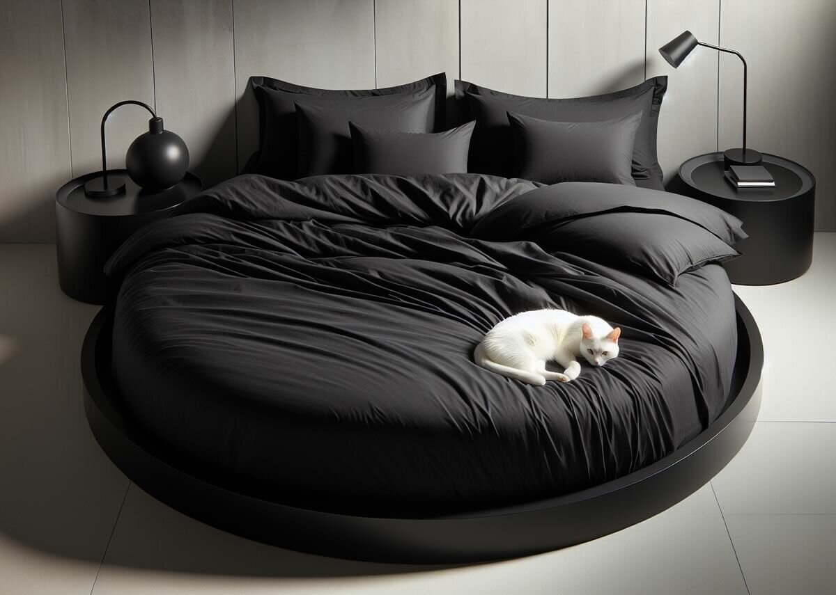 фото Простыня из сатина на резинке 90 х 200 х 30 - М - 120 - Морион