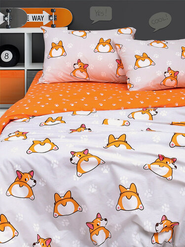 Изображение товара Постельное белье Uniqcute 2-спальное, Поплин, наволочки 50х70 см, Корри