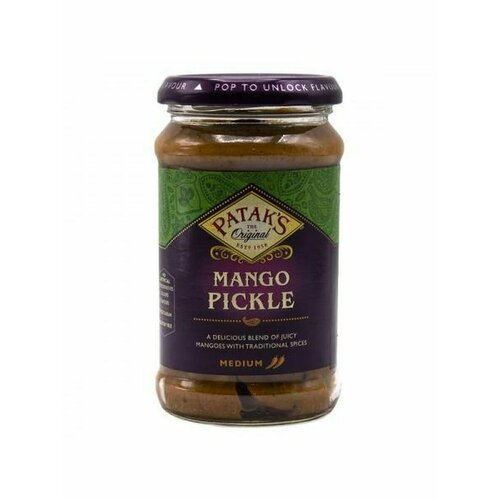 Пикули Манго среднеострые Pataks/ 283г/безопасное применение/хороший состав/без аллергии