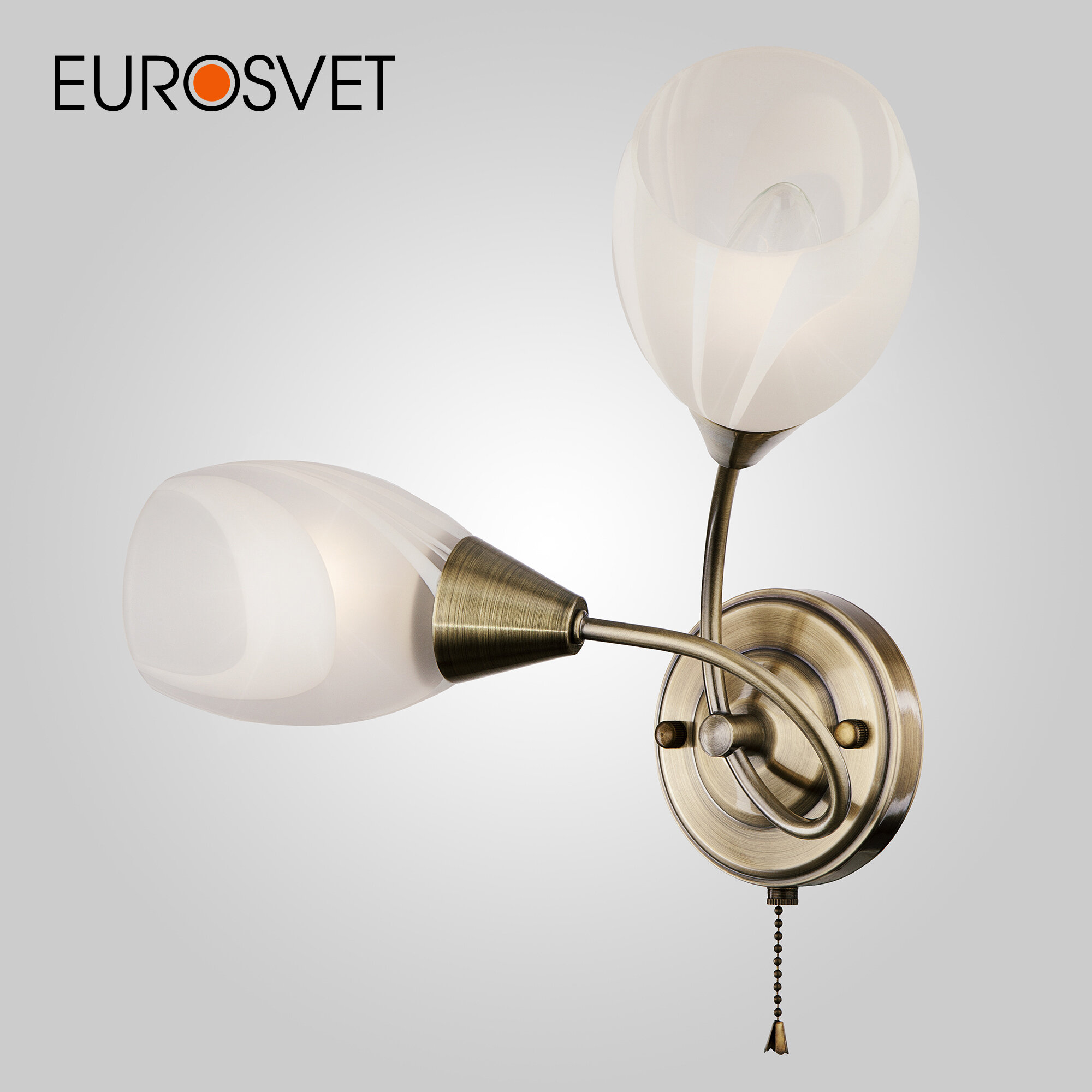 Бра / Настенный светильник Eurosvet Virginia 2275/2 античная бронза