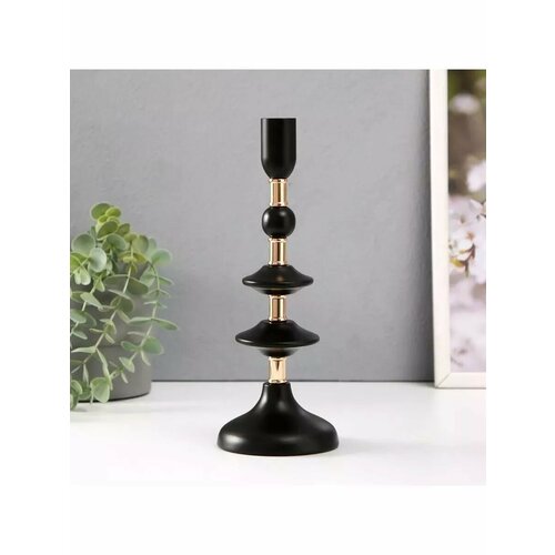 Подсвечник Ирада с золотом 9х9х24 см 1558₽