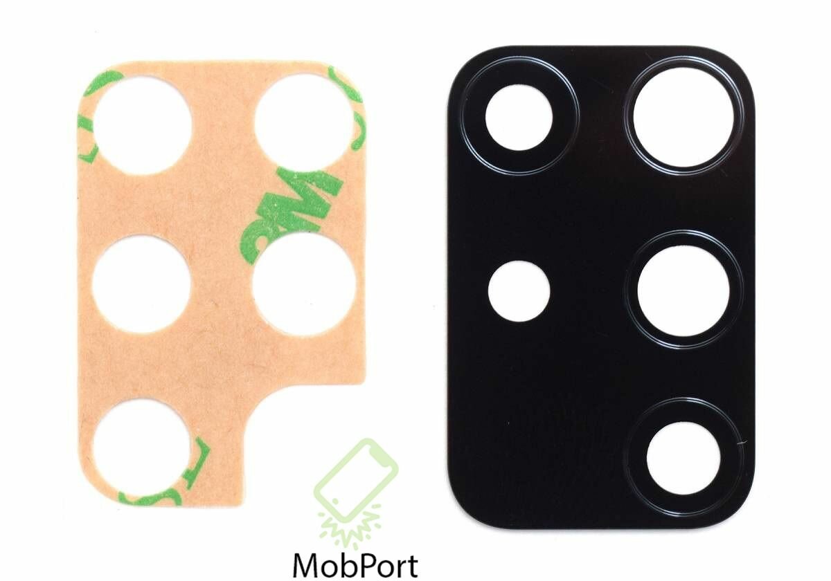 Стекло камеры, для Samsung Galaxy A71, чёрное, чёрное матовое, прозрачное — фото 1