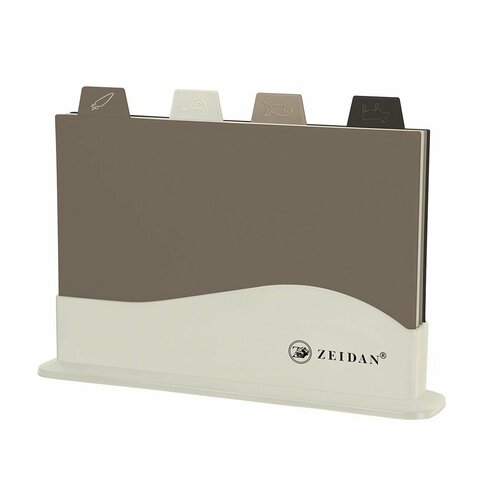 Набор из 4 разделочных пластиковых досок на подставке Zeidan 3101₽