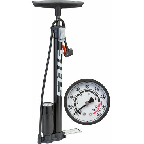 Насос напольный ручной P38BC-01 STELS алюминиевый с маноментром черный 500мм item110 127800₽