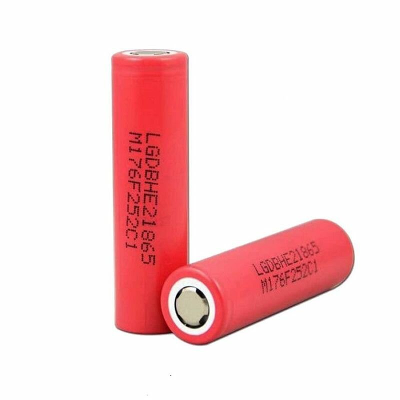 Аккумуляторы 18650 LG-HE2. 2 штуки в комплекте. Емкость 2600Mah.