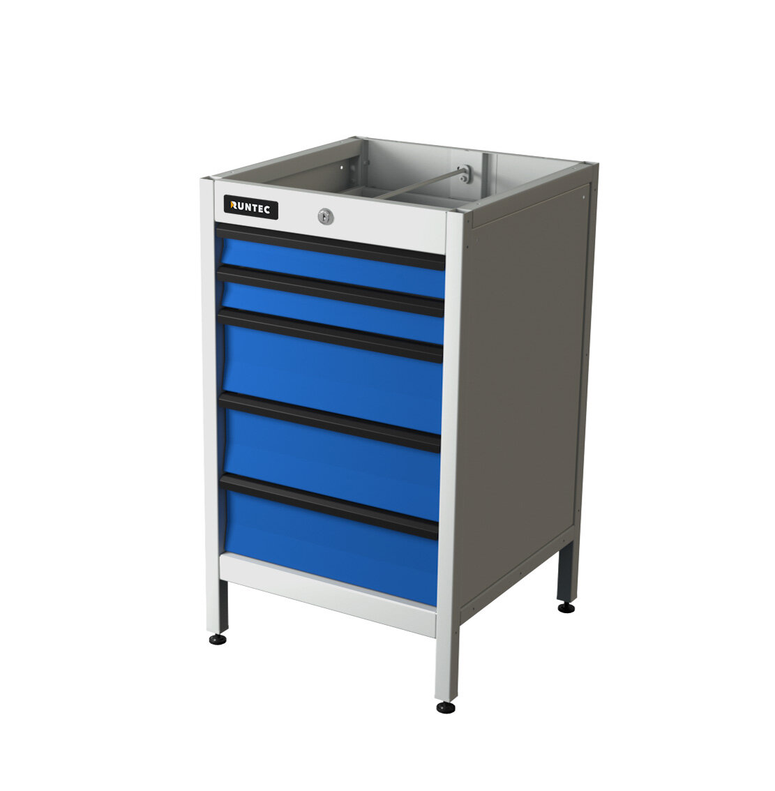 фото RUNTEC TS5-7035-5005 Тумба с 5-ю ящиками, синий (светло-серый)
