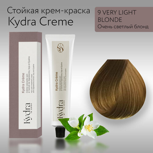 KydraCreme 9 VERY LIGHT BLONDE - Очень светлый блонд - Краска для волос 60мл 1650₽