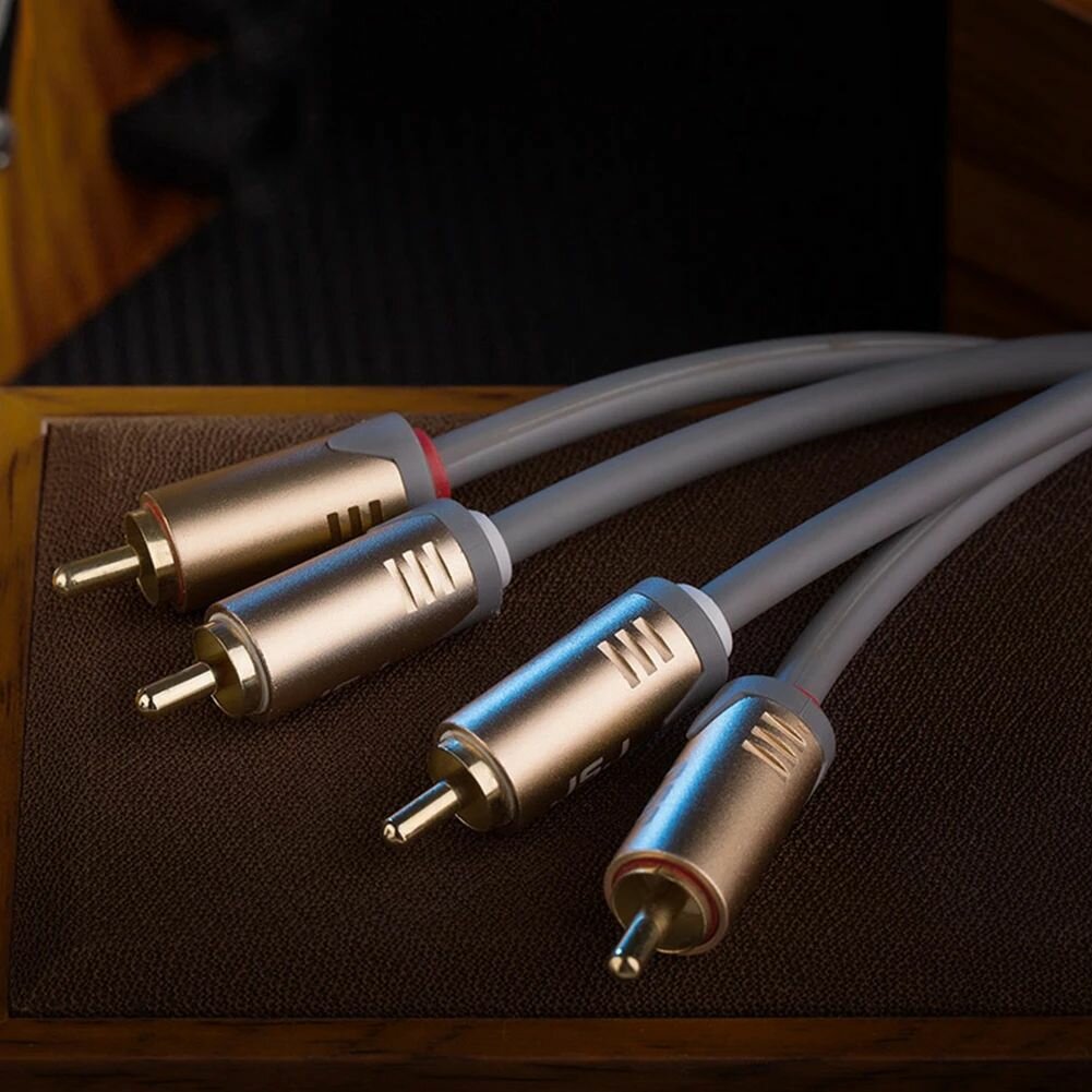 Аудио кабель 2 RCA провод тюльпан Шнур 1 метр