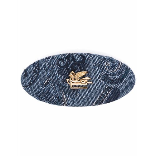 Джинсовая заколка для волос с цветочным узором 22188₽