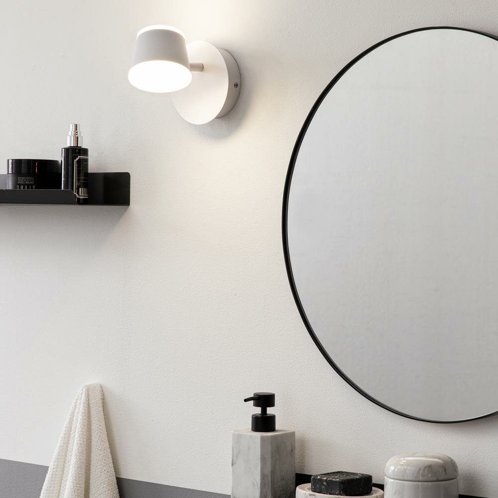 Бра светодиодный влагозащищенный Inspire Nikea 4 Вт нейтральный белый свет цвет белый