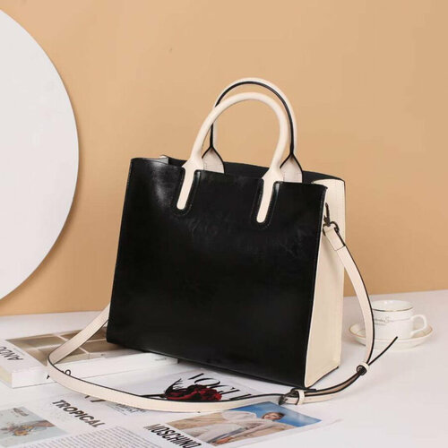 Сумка тоут Disparo фактура гладкая черно-серый 6890₽