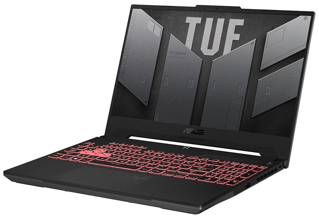 Ноутбук ASUS TUF Gaming A15 2023 FA507NV-LP025 90NR0E85-M008K0 (15.6", Ryzen 5 7535HS/ 16 ГБ/ SSD 512 ГБ/ GeForce® RTX 4060 для ноутбуков) Серый - фото №4