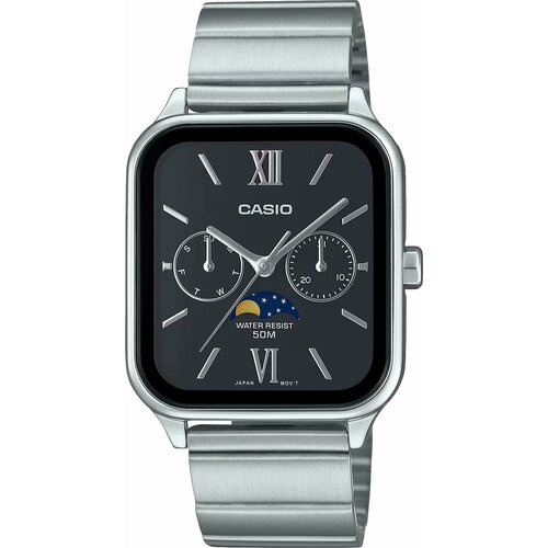 фото Наручные часы casio collection, черный/стальной
