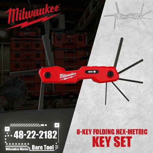 Milwaukee 48-22-2182 Набор складных шестигранных ключей 8 шт 48-22-2182 2305₽