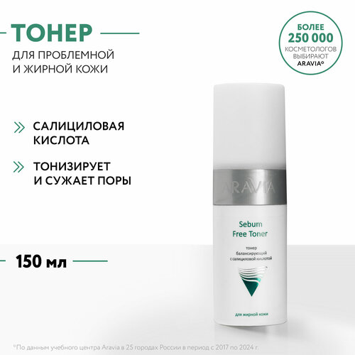 Тонер Aravia Professional Sebum Free Toner, 150 мл