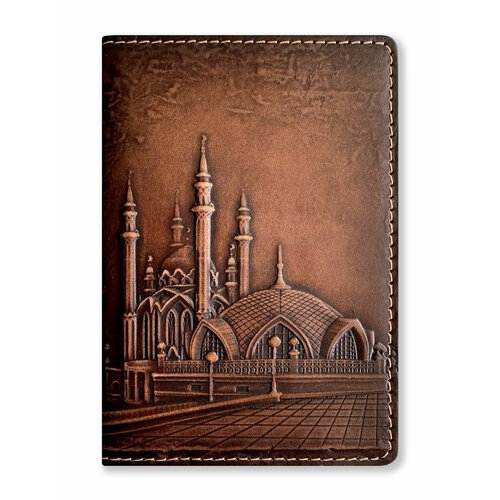 Обложка для паспорта kRAst, коричневый