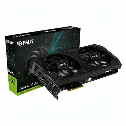 Видеокарта Palit NVIDIA GeForce RTX 4060 DUAL 8GB NE64060019P1-10 37999₽