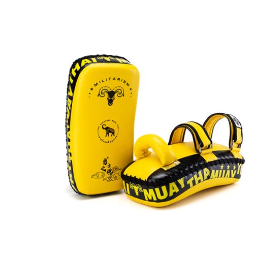 Пэд (макивара) для Тайского бокса и кикбоксинга The Warrior Spirit Yellow&Black (1шт)